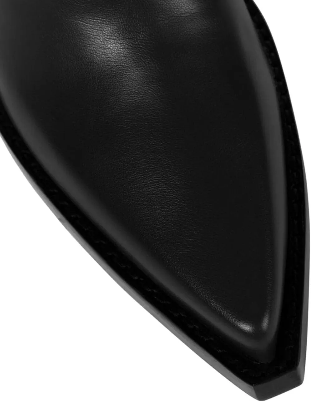 8cm Large Size Retro Thick-soled Long Boots Thick Heel Pointed Toe Ladies Genuine Leather Over the Knee Boots
