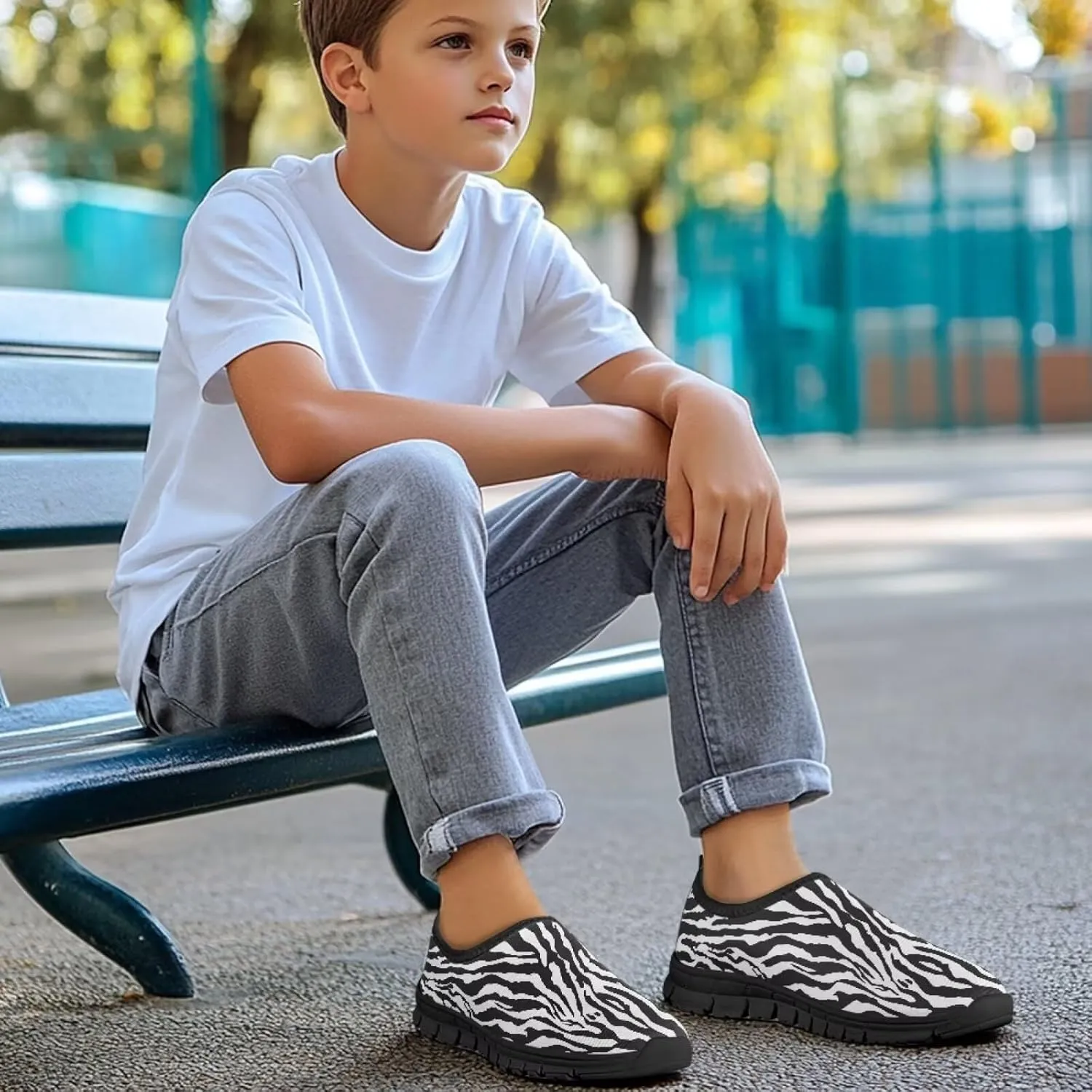 Animal Print Running Shoes for Boys and Girls Sneakers Casual Tennis Shoes for Big Kid Little Kid Comfortable Walking Shoes