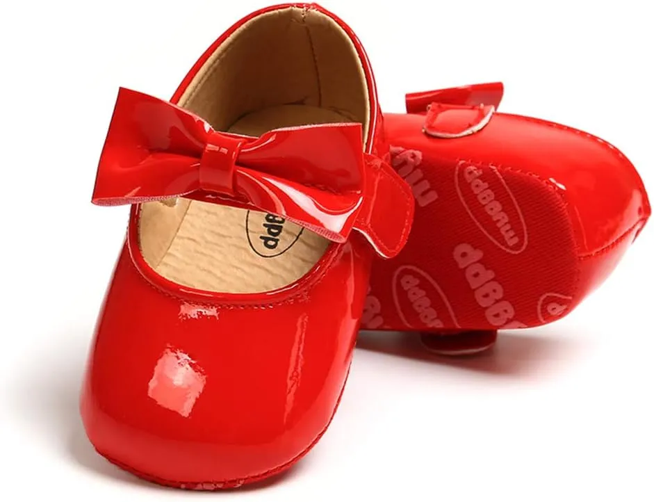 Baby Girl Moccasins Princess Sparkly Mary Jane Dresses Shoes Premium Lightweight Soft Sole Crib Shoes Toddler Shoes