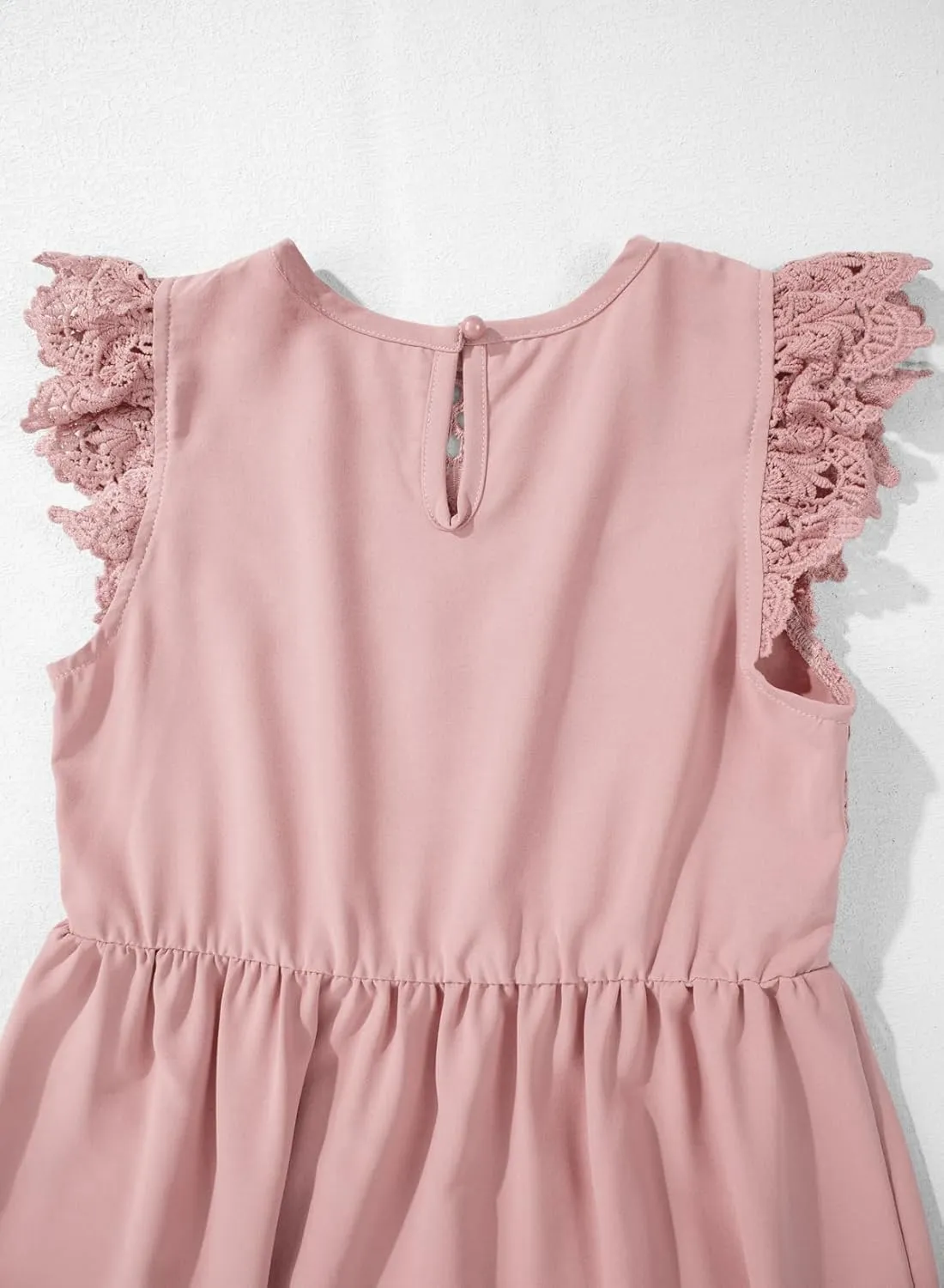 blibean Teen Girls Flower Dresses Semi Formal Sleeveless Wedding Dress Size 6-15 Years