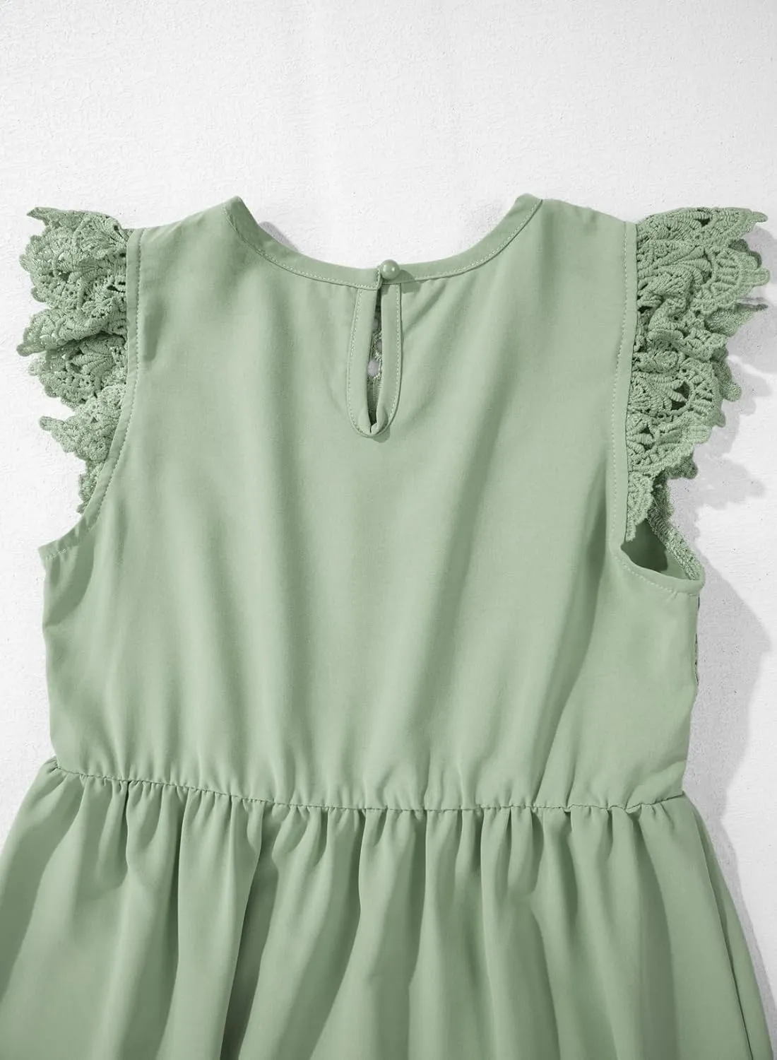 blibean Teen Girls Flower Dresses Semi Formal Sleeveless Wedding Dress Size 6-15 Years