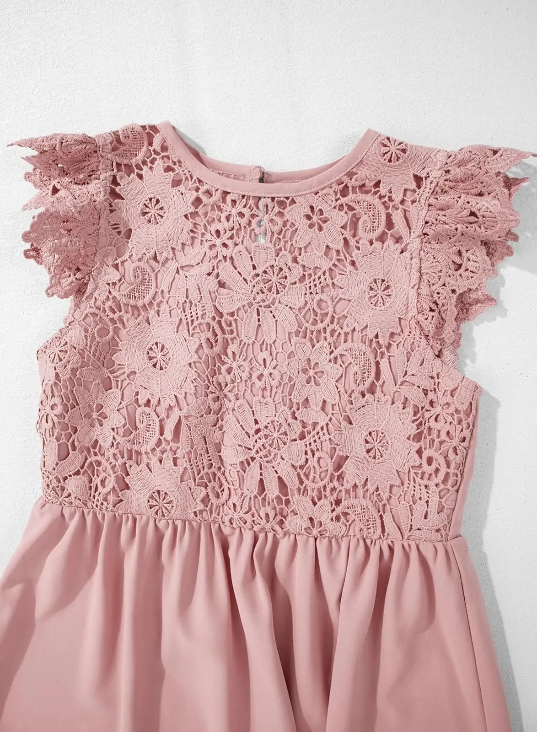 blibean Teen Girls Flower Dresses Semi Formal Sleeveless Wedding Dress Size 6-15 Years