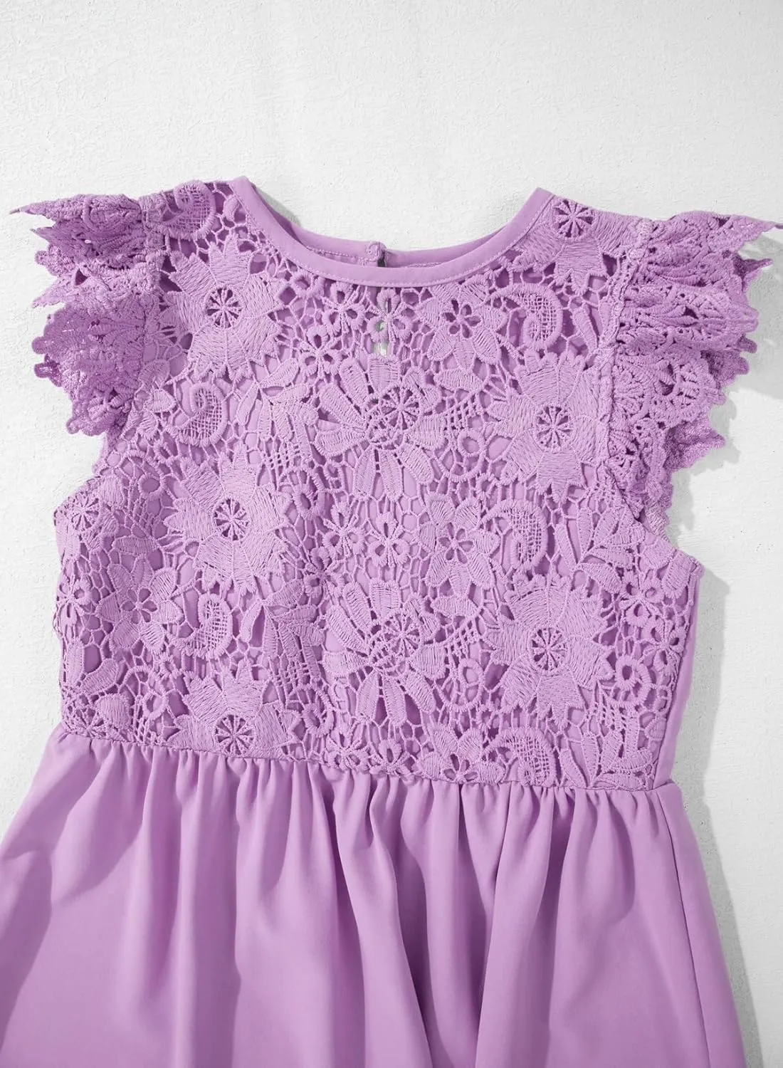 blibean Teen Girls Flower Dresses Semi Formal Sleeveless Wedding Dress Size 6-15 Years