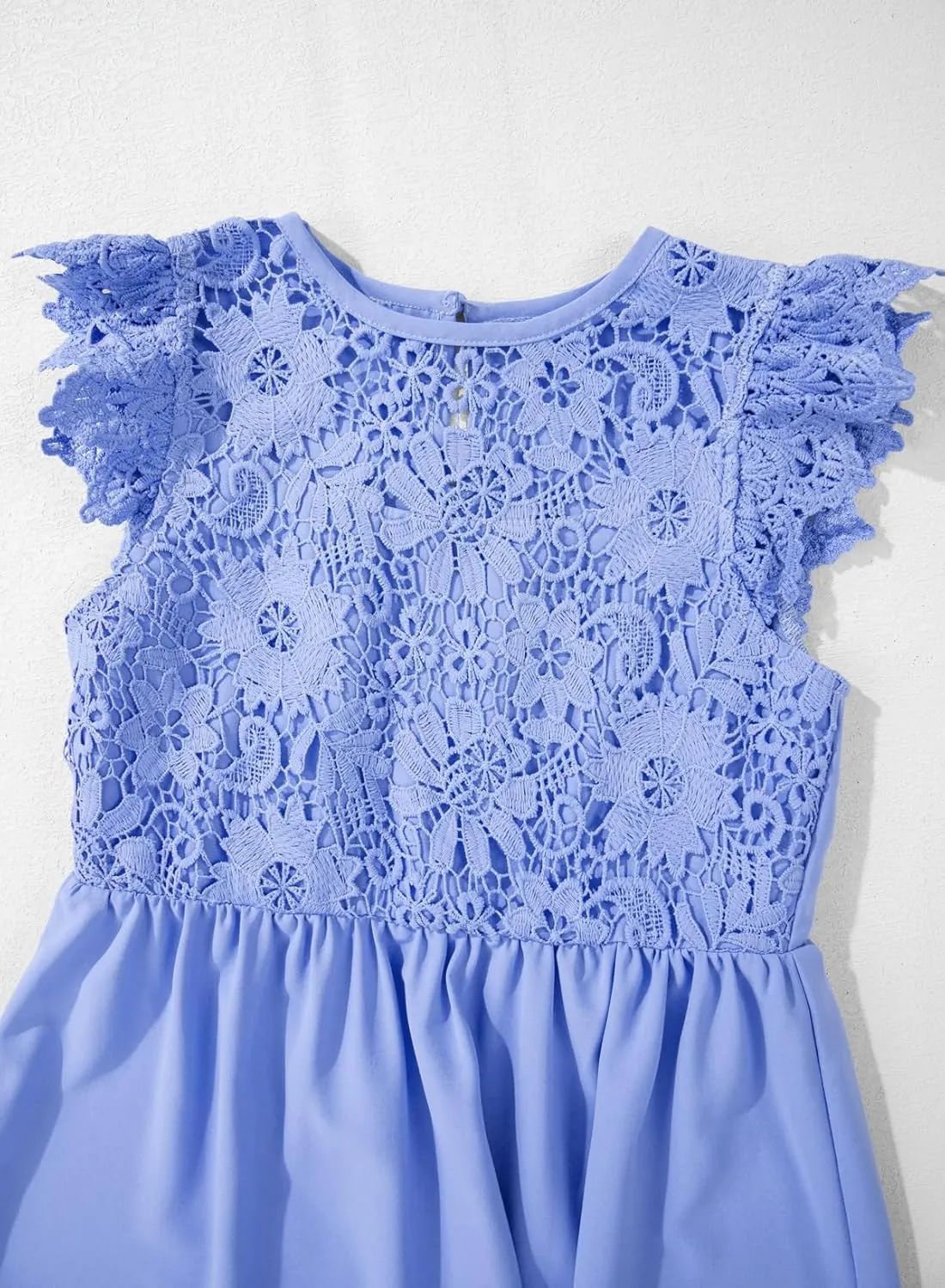 blibean Teen Girls Flower Dresses Semi Formal Sleeveless Wedding Dress Size 6-15 Years