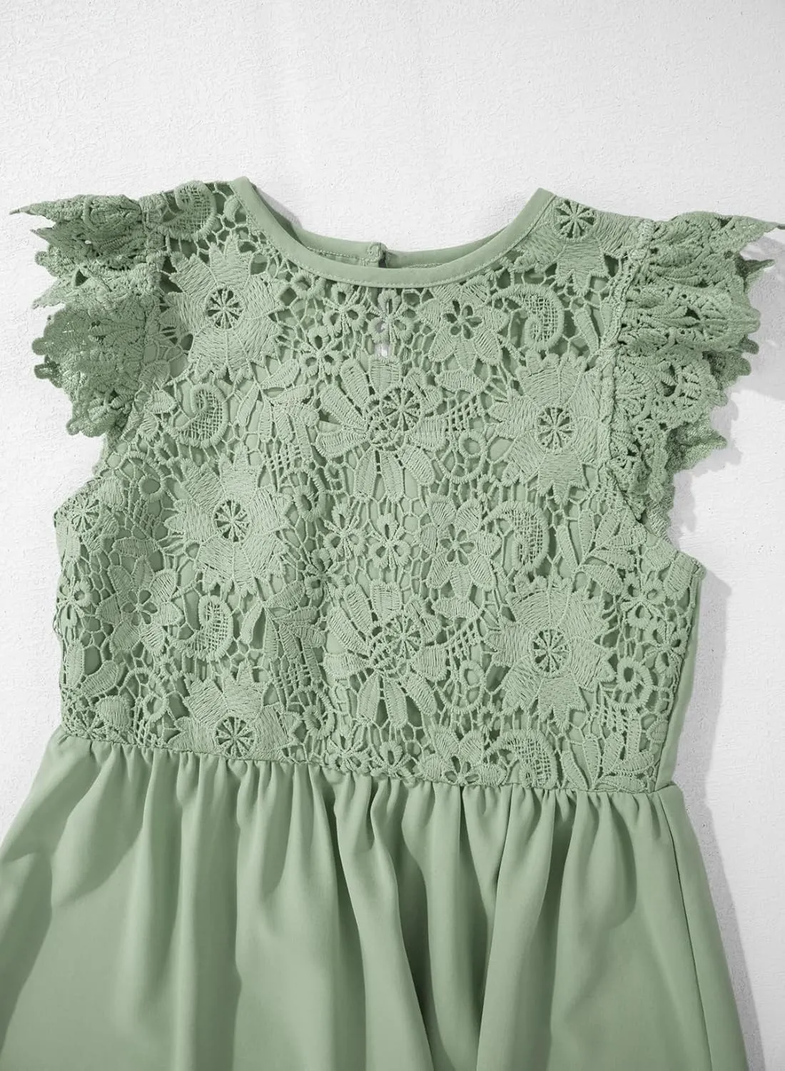 blibean Teen Girls Flower Dresses Semi Formal Sleeveless Wedding Dress Size 6-15 Years