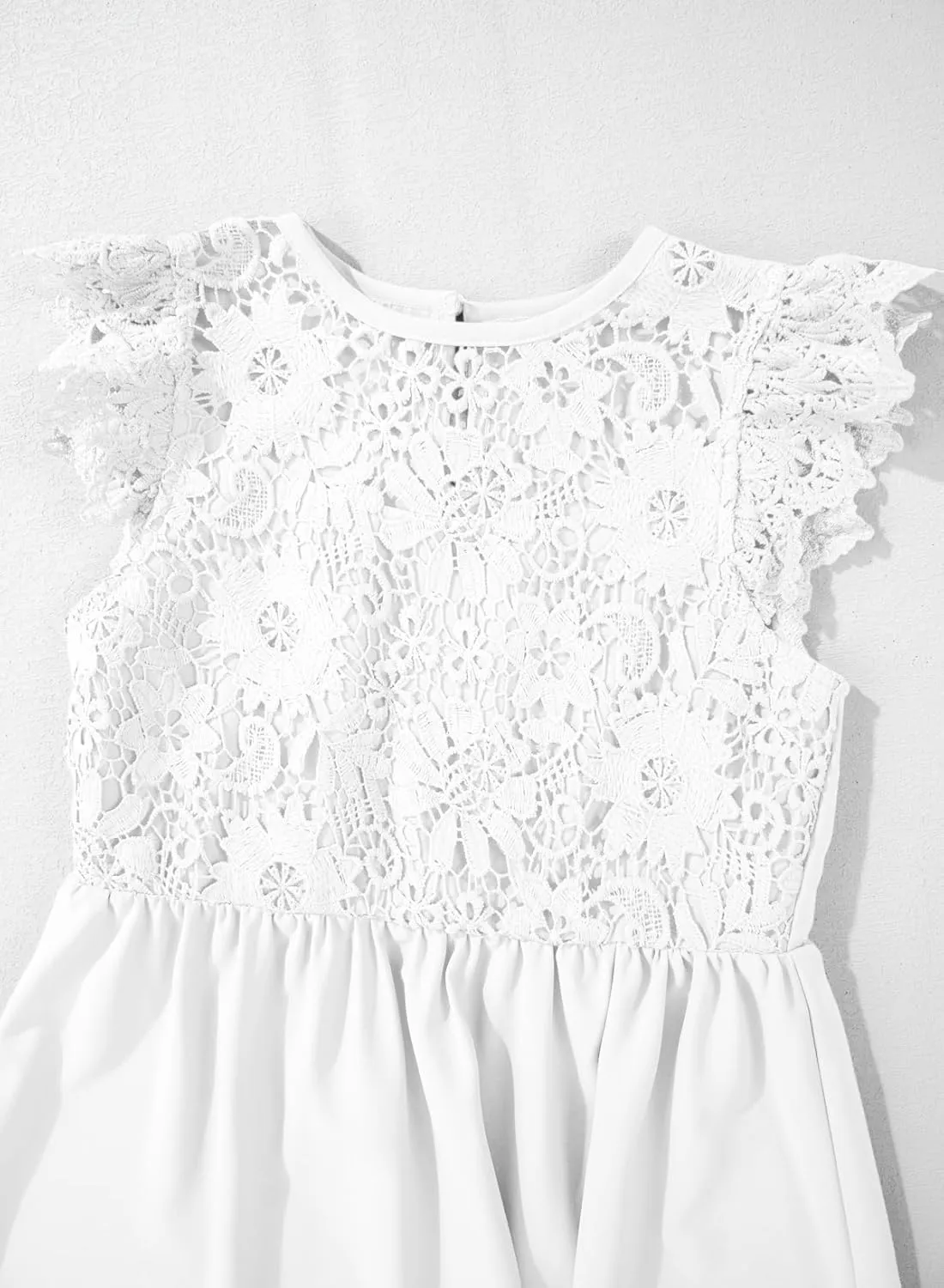 blibean Teen Girls Flower Dresses Semi Formal Sleeveless Wedding Dress Size 6-15 Years