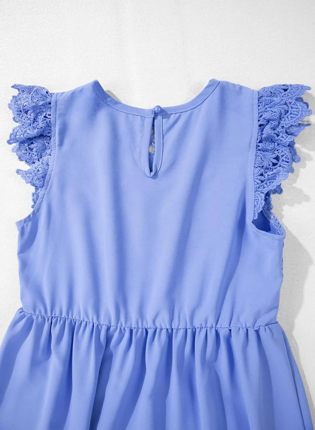 blibean Teen Girls Flower Dresses Semi Formal Sleeveless Wedding Dress Size 6-15 Years