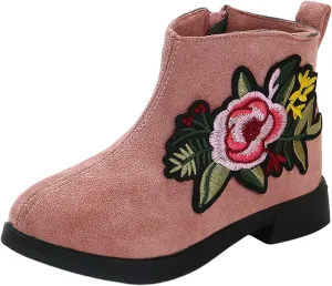 Boots for Girls Girl Boots Little Girls Western Cowboy Boots Waterproof Leather Non Slip Outdoor Ankle Snow Boots