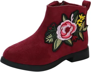 Boots for Girls Girl Boots Little Girls Western Cowboy Boots Waterproof Leather Non Slip Outdoor Ankle Snow Boots