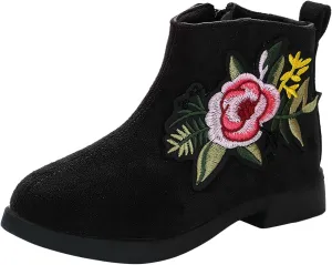 Boots for Girls Girl Boots Little Girls Western Cowboy Boots Waterproof Leather Non Slip Outdoor Ankle Snow Boots