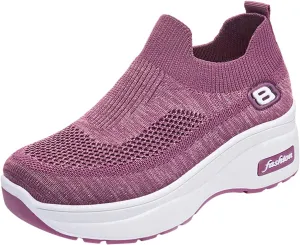 Breathable Women Shoes Leisure Trainer Shoes Running Fitness Sport Casual Wedge Outdoor Women's Things Take Vacation