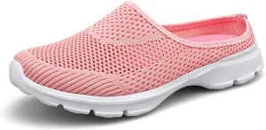 Clogs For Women Breathable Mesh Flat Slippers Casual Slingback Mules Sneakers Closed Round Toe Slip On Slippers Lightweight Athletic Outdoor Walking Shoes