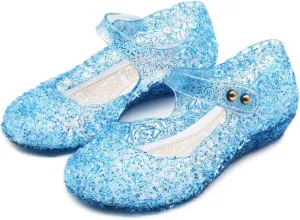 eccbox Princess Girls Sandals Dance Party Cosplay Jelly Shoes Mary Jane for Toddler Kids
