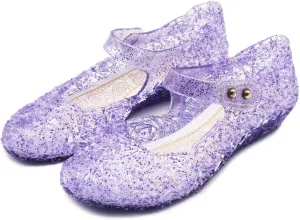 eccbox Princess Girls Sandals Dance Party Cosplay Jelly Shoes Mary Jane for Toddler Kids