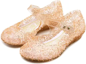 eccbox Princess Girls Sandals Dance Party Cosplay Jelly Shoes Mary Jane for Toddler Kids