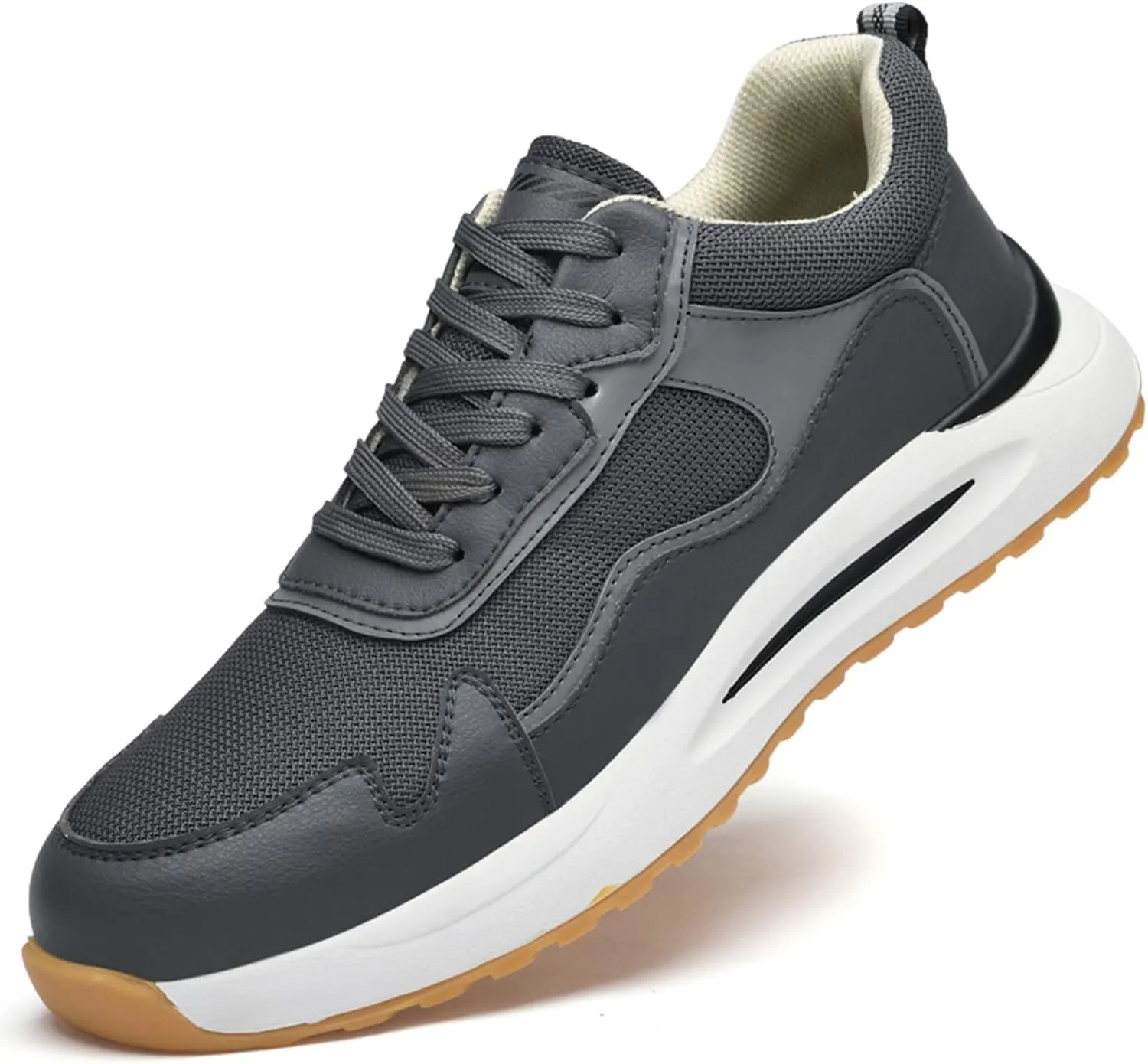 Elevator Sneakers for Men 2.36 inch Invisible Height Increasing Lace Up Fashion Sneakers