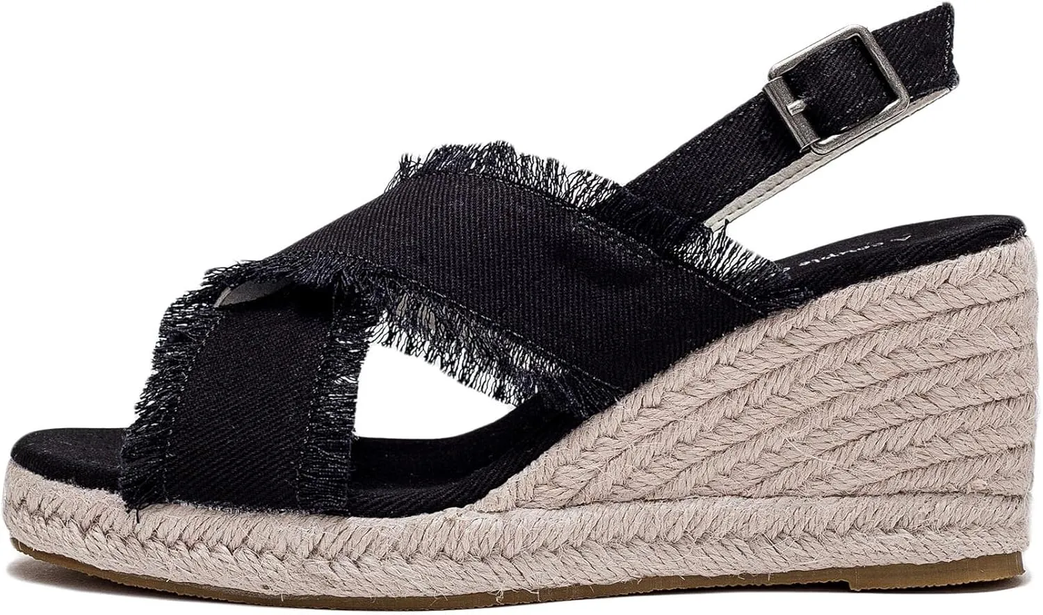 Espadrille Wedge Sandals for Women - Comfortable and Breathable Espadrilles Adjustable Foot Straps Wedges Can Be Worn with Jeans Beach Skirts