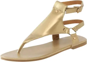 Flip Flops for Women Gladiator Sandals Open Toe Adjustable Buckle Ankle Strap Roman Retro Thong Comfortable Casual Walking Beach Sandal