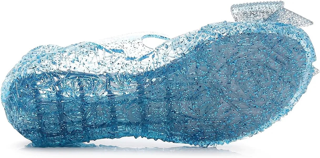 Frozen Elsa Jelly Sandals for Toddler Girls - Princess Dress Up Shoes for Cosplay & Birthday Party