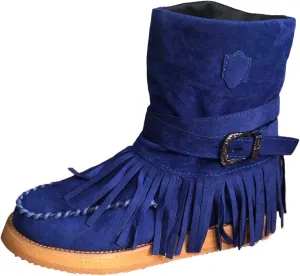 Gibobby Boots for Women Women High Heel Platform Boots Retro Ankle Boots Squared Toe Breathable Zip Up Boots 52