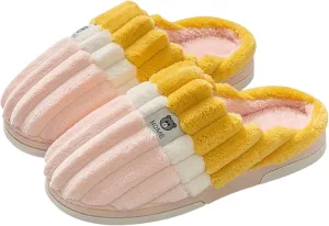 Gibobby Christmas Slippers for Women Cute Memory Foam Fluffy Soft Slippers Slip-on Winter Warm Shoes for Women