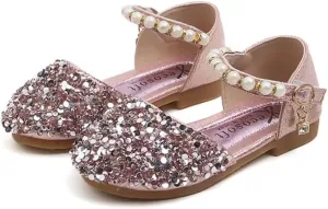 Girls and Toddlers Sparkle Special Occasion Mary Jane Flats