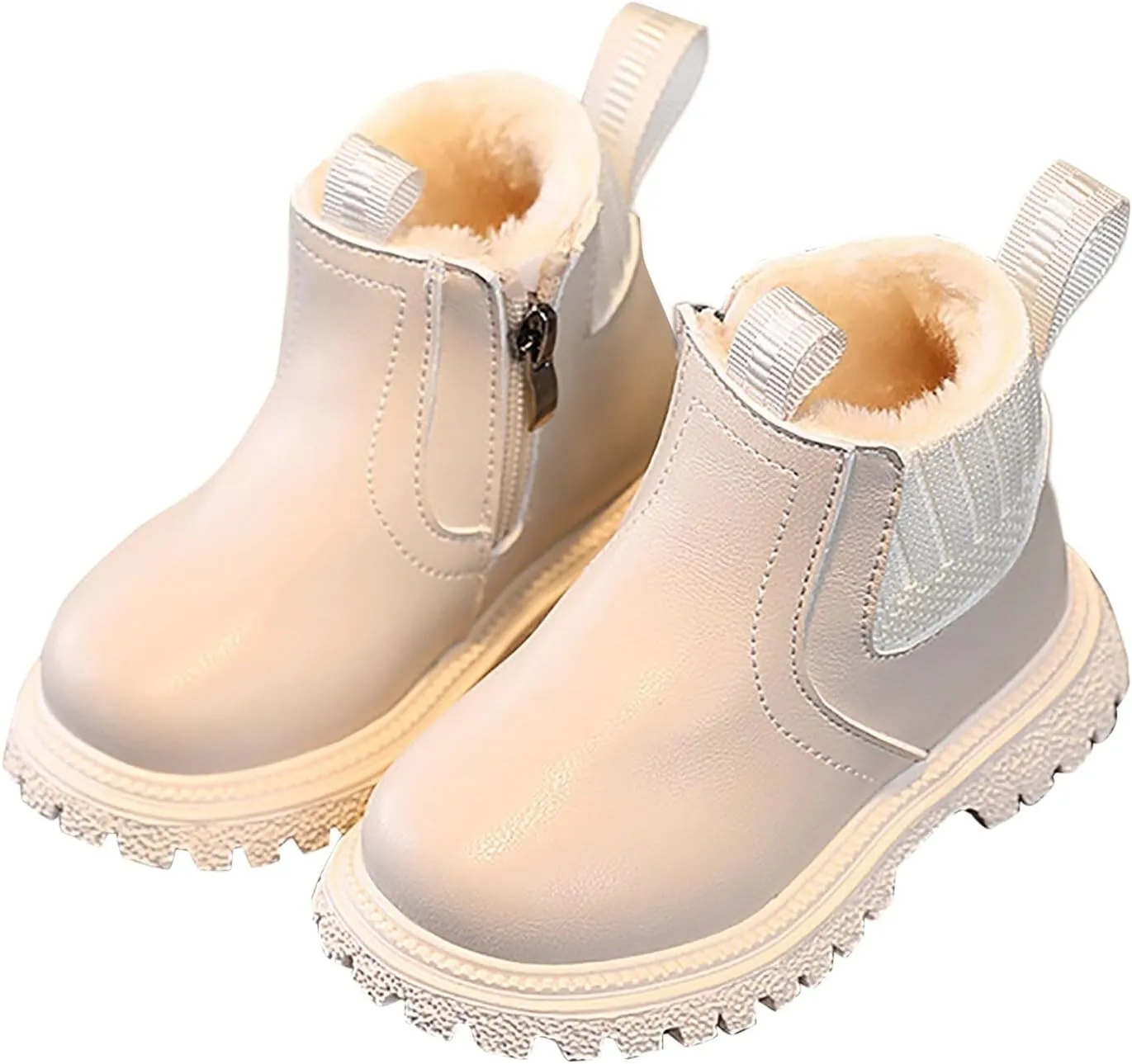 Girls Boots, Girl Fashion Comfort Leather Boots Slip On Sole Ankle Booties Ankle Boots Outdoor Hiking Short Boots