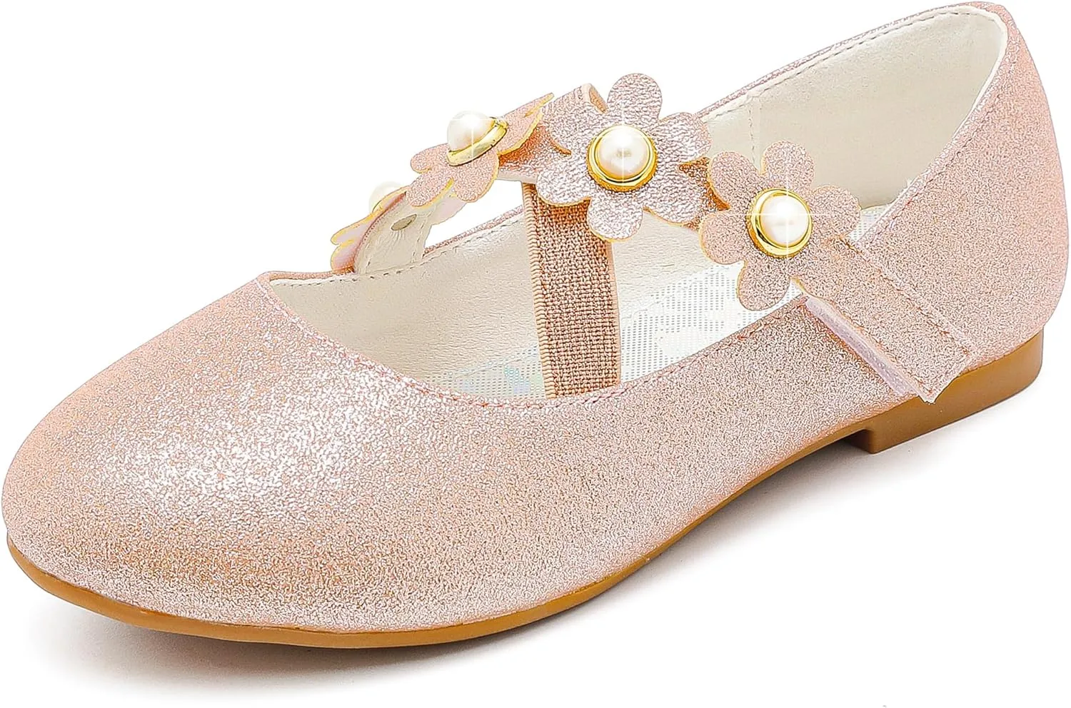 Girls Dress Shoes Toddler Girl Flats Low Heel Princess Wedding Shoes for Little Big Kids