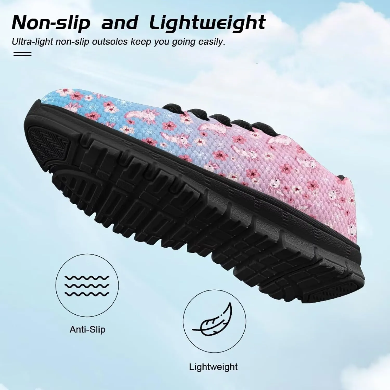 Girls Running Shoes Lightweight Athletic Sports Shoes Kids Non-Slip Lace-up Sneakers Breathable for Tennis Walking