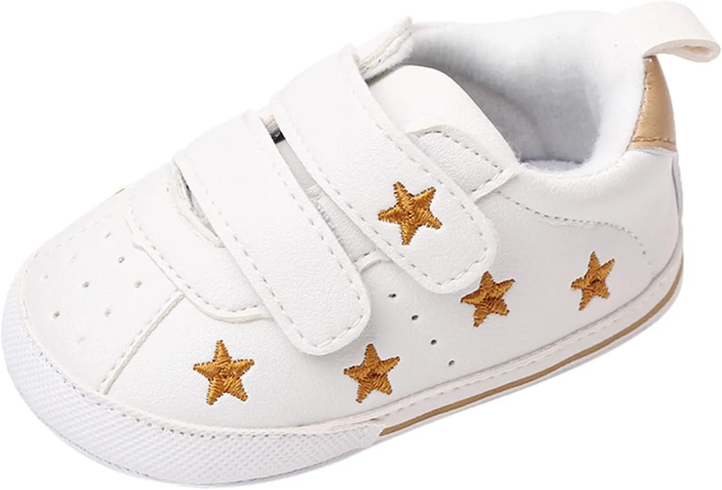 Heart Pattern Baby Girls Loafers Prewalker Dress Shoes Infant Cute Double Strap Flat Bottom Casual Sports Shoes