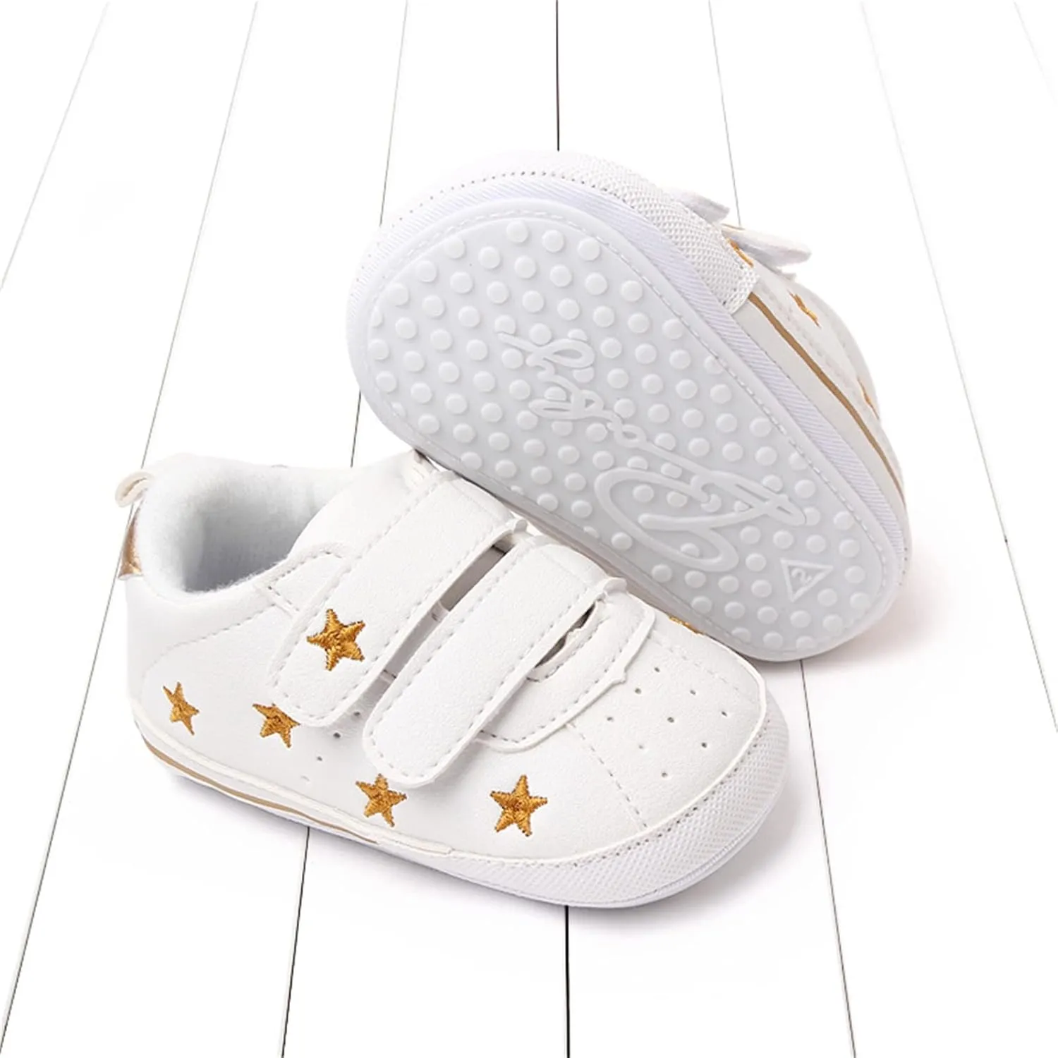 Heart Pattern Baby Girls Loafers Prewalker Dress Shoes Infant Cute Double Strap Flat Bottom Casual Sports Shoes
