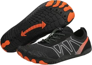 Hike Barefoot Shoes Women Wide Toe Box Healthy Hiking Water Shoes with Arch Support for Women Walking Wide Toe Box Non-Slip Outdoor Sports Zero Drop Shoe Walking Outdoor Breathable Footwear