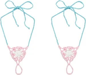 Jefferies Socks Big Girls' Color Pop Crochet Barefoot Sandal