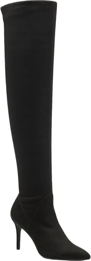 Jessica Simpson Womens Abrine Pull On Over-The-Knee Boots Black 8 Medium (B,M)