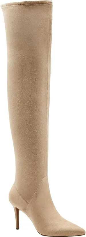 Jessica Simpson Womens Abrine Tall Over-The-Knee Boots Beige 6 Medium (B,M)