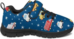 Kids Shoes Comfortable Breathable Hook and Loops Athletic Running Shoes for Litter Kids Non-Slip Lightweight School Sport Sneaker for Boys Girls US 11-15