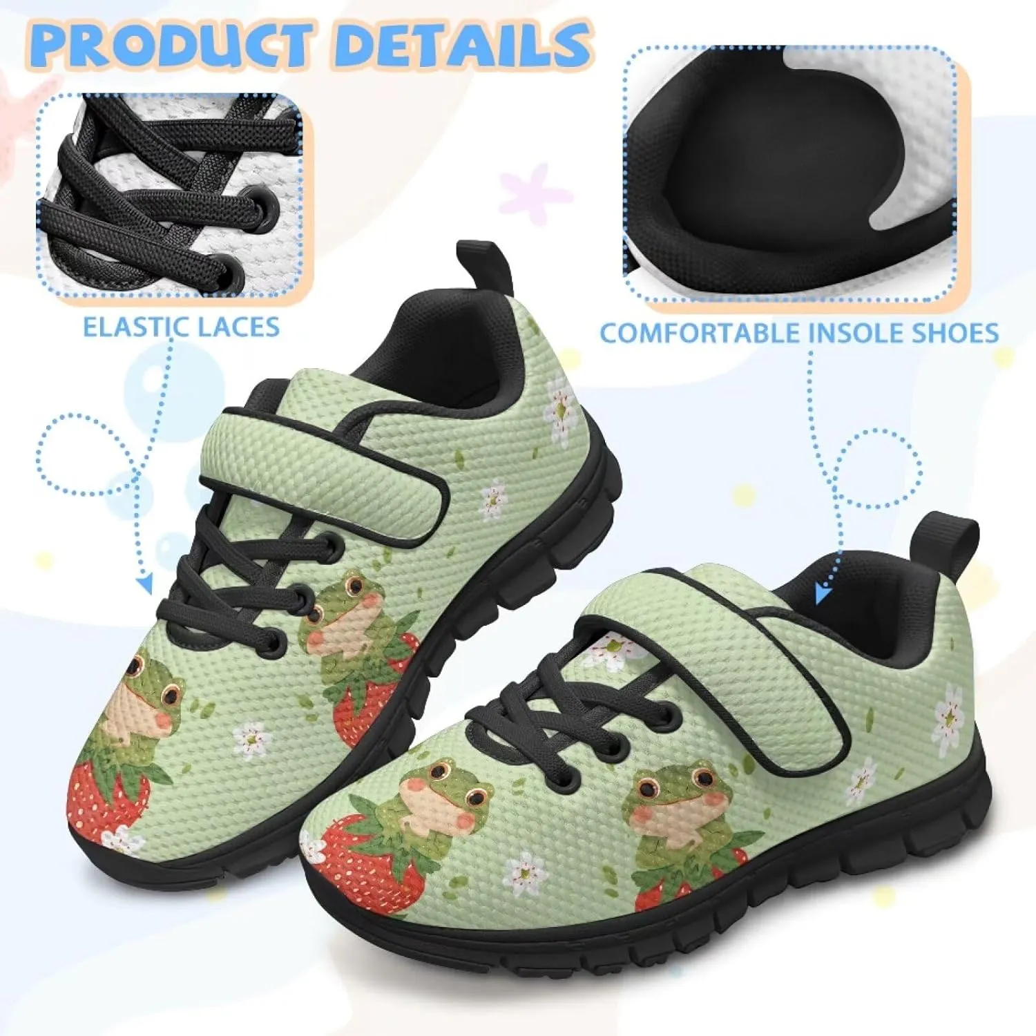 Kids Sneakers Girls Tennis Outdoor Activity Design