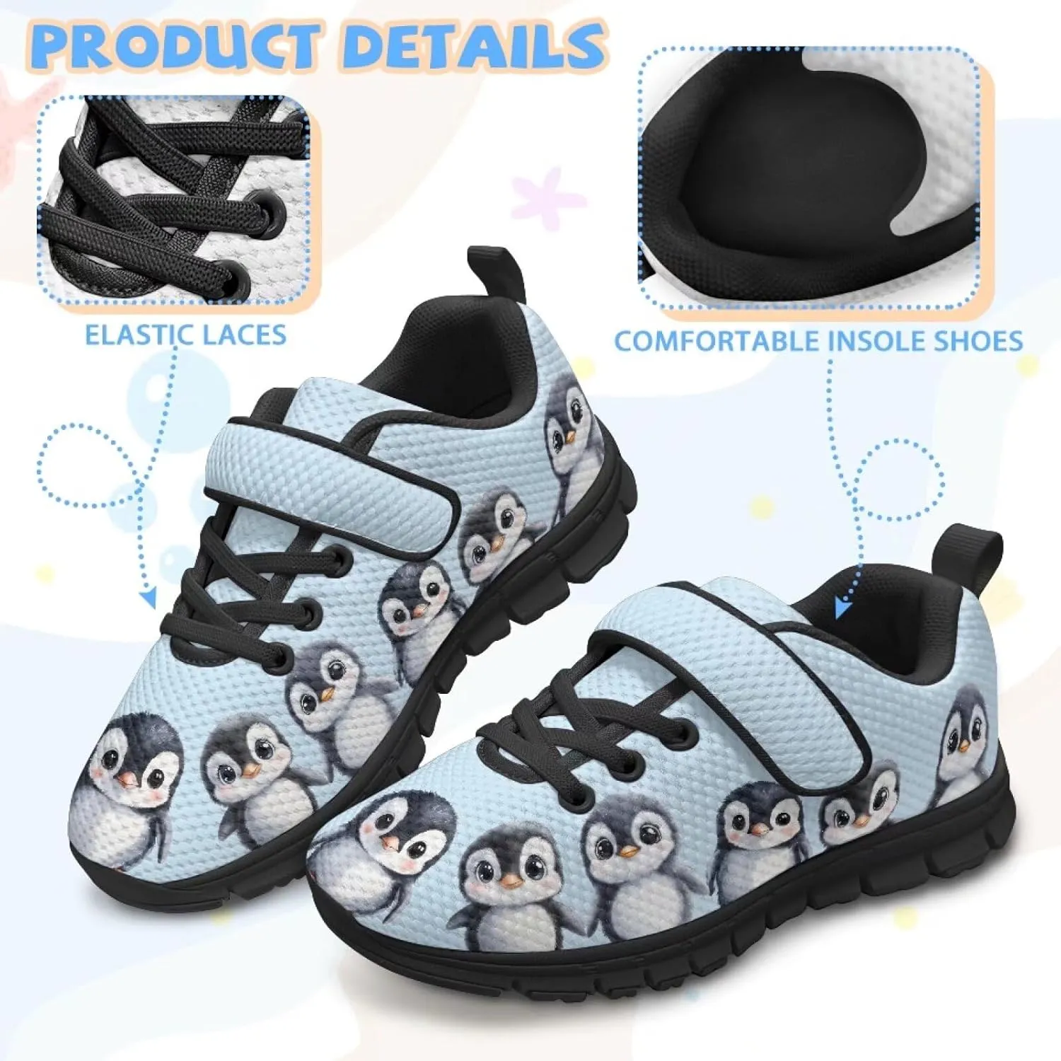 Kids Sneakers Girls Tennis Outdoor Activity Design