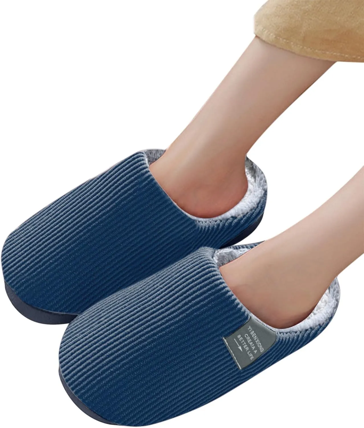 Mens For Men House Warm Slip Soft Plush Flop Slippers Flip On Shoes Slippers Men's Slipper Mens House Slippers Size 9 Leather