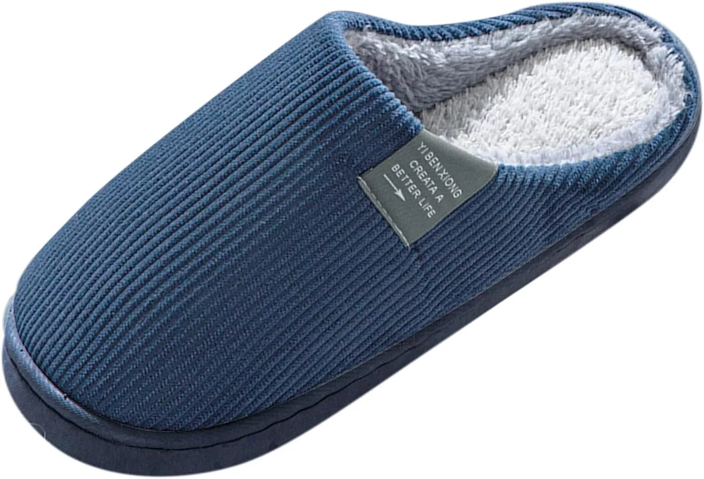 Mens For Men House Warm Slip Soft Plush Flop Slippers Flip On Shoes Slippers Men's Slipper Mens House Slippers Size 9 Leather