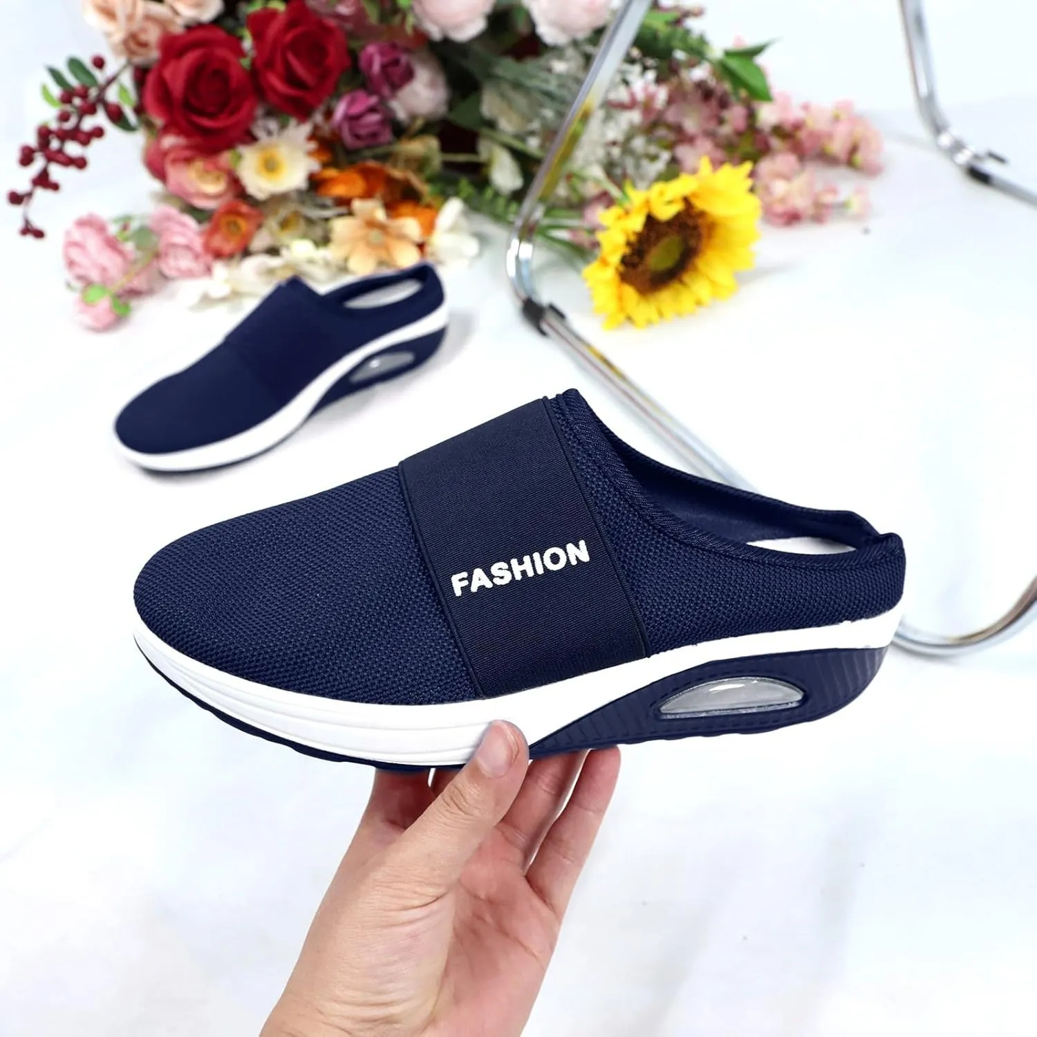 Mens Slippers with Arch Support Casual Mules Mens Tennis Shoes Mesh Casual Dress Shoes Men's Fashion Sneakers Steel Toe Tennis Shoe Loafers Casual Slip On