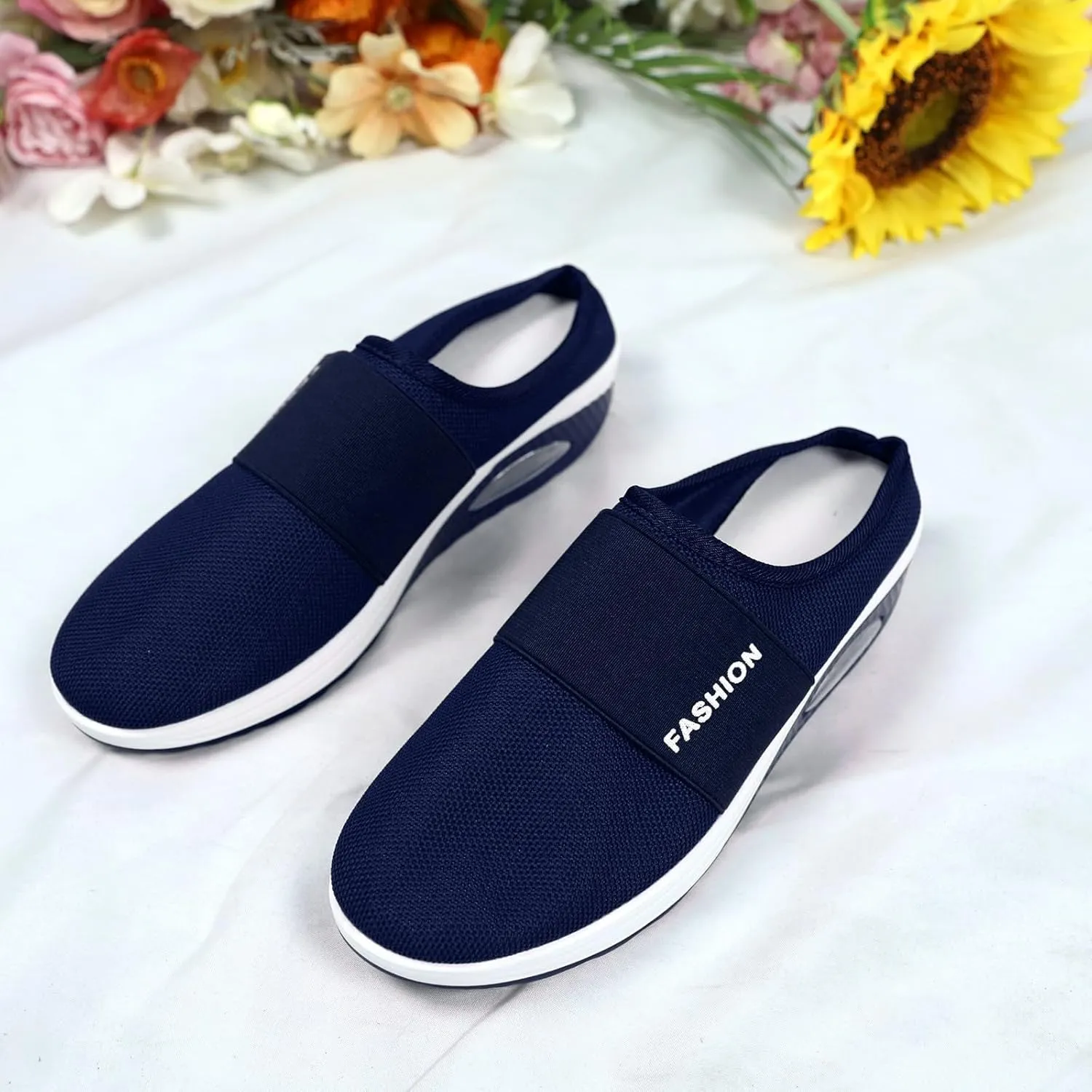Mens Slippers with Arch Support Casual Mules Mens Tennis Shoes Mesh Casual Dress Shoes Men's Fashion Sneakers Steel Toe Tennis Shoe Loafers Casual Slip On