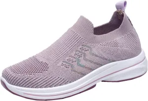 Mesh Running Leisure Sport Casual Flat Shoes Outdoor Trainer Fitness Breathable Shoes Women Glitter Woman Sneakers