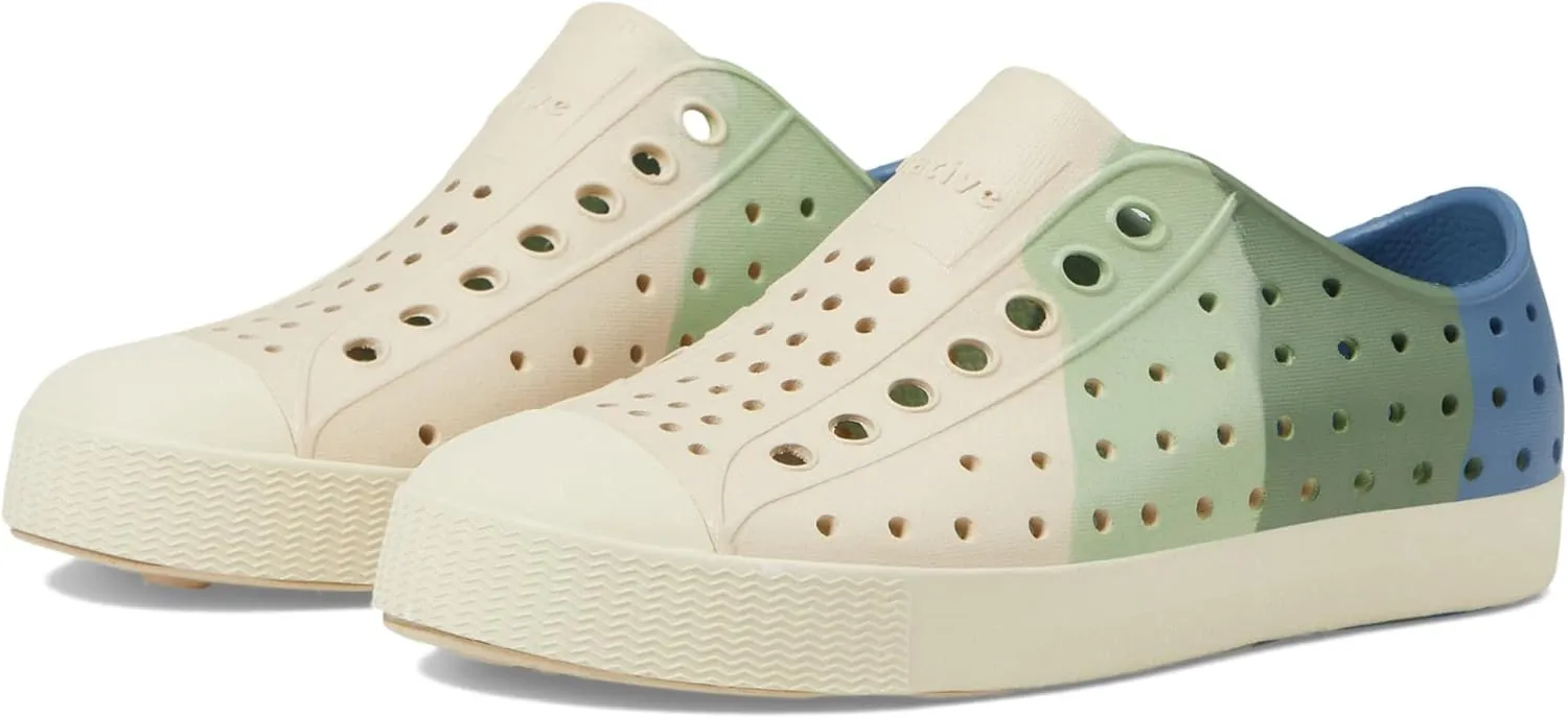 Native Shoes Kids Jefferson Bloom Marble (Little Kid/Big Kid) - Shoes for Kids - Slip-on Construction
