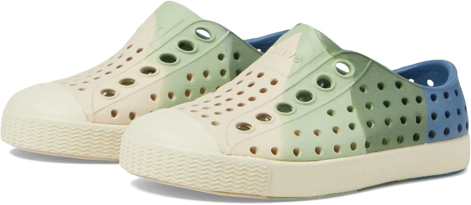Native Shoes Kids Jefferson Bloom Marble (Toddler) - Shoes for Kids - Round Toe Shape - Synthetic Outsole