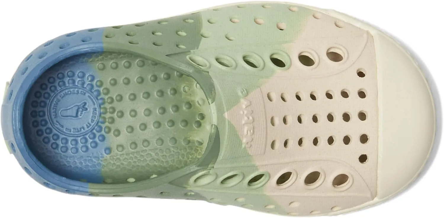 Native Shoes Kids Jefferson Bloom Marble (Toddler) - Shoes for Kids - Round Toe Shape - Synthetic Outsole