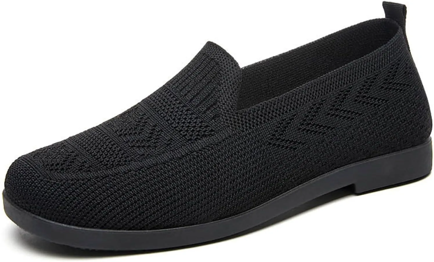 Orthopedic Shoes, Women's Comfortable Breathable Knitted Sneakers Slip-On Sneakers for Women Woven Cut-Out Orthopedic Arch Support Walking Shoes