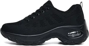 Orthopedic Walking Shoes for Women,Chunky Platform Wedge Sneakers for Women Comfort Non-Slip Breathable Slip-On Trail Running Shoes
