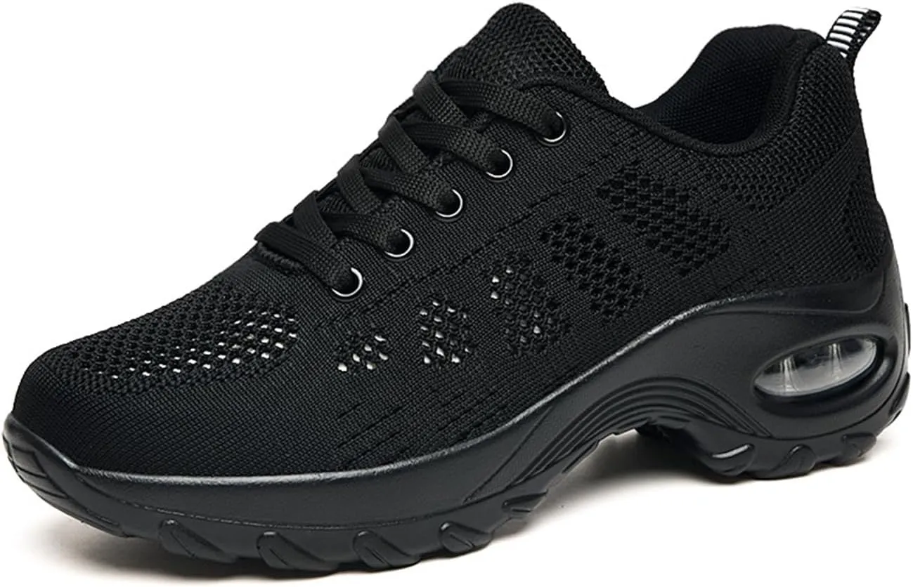 Orthopedic Walking Shoes for Women,Chunky Platform Wedge Sneakers for Women Comfort Non-Slip Breathable Slip-On Trail Running Shoes