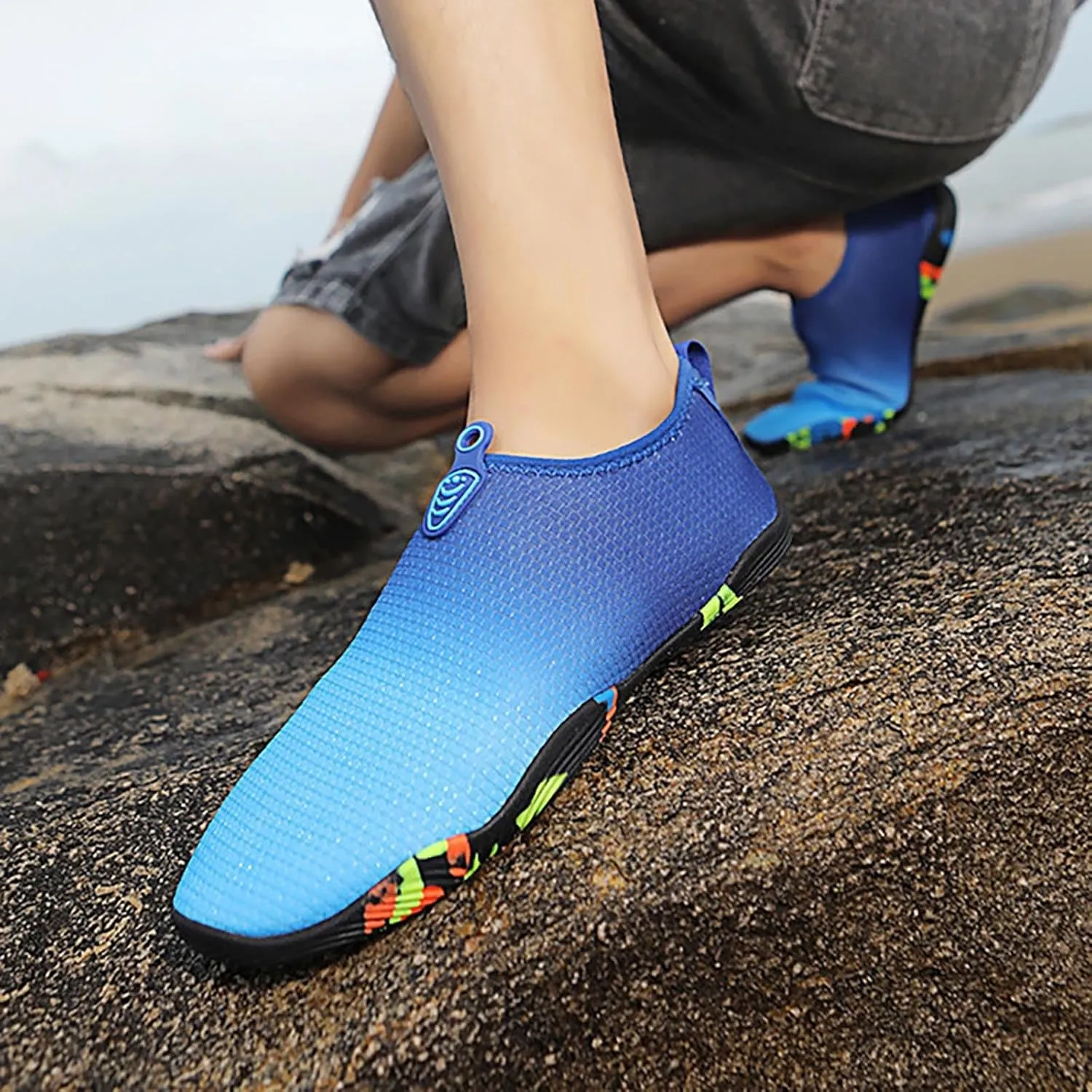 Quick Dry Water Sports Shoes Men Women Barefoot Aqua Swim Beach Pool Surf Hiking Kayaking Diving Yoga Lightweight Non Slip Design